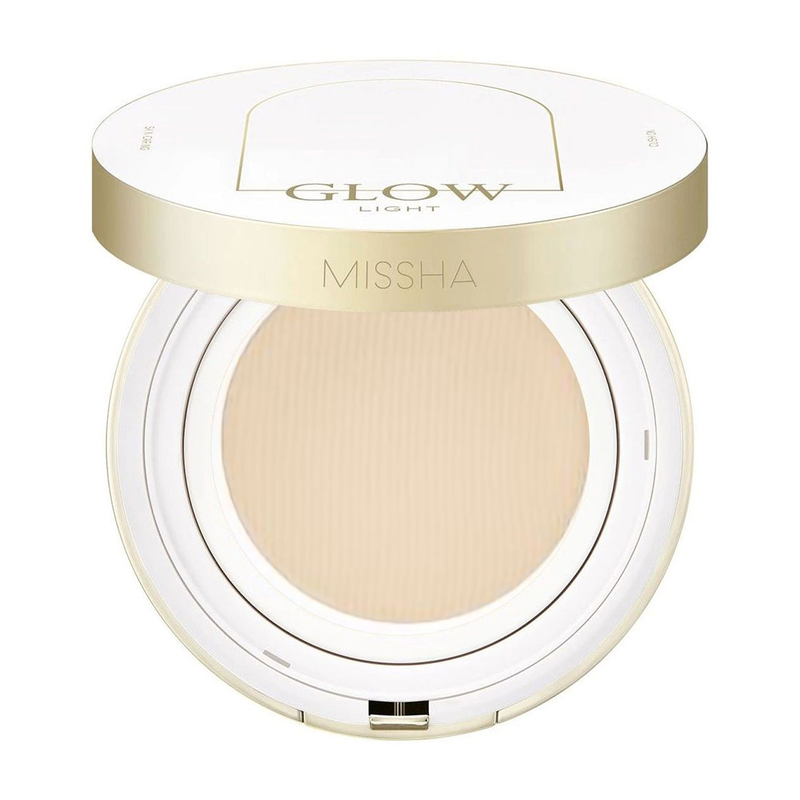 Уцінка! Зволожувальний тональний кушон для обличчя Missha Glow Cushion Light, SPF 37, 21N Vanilla, 14 г