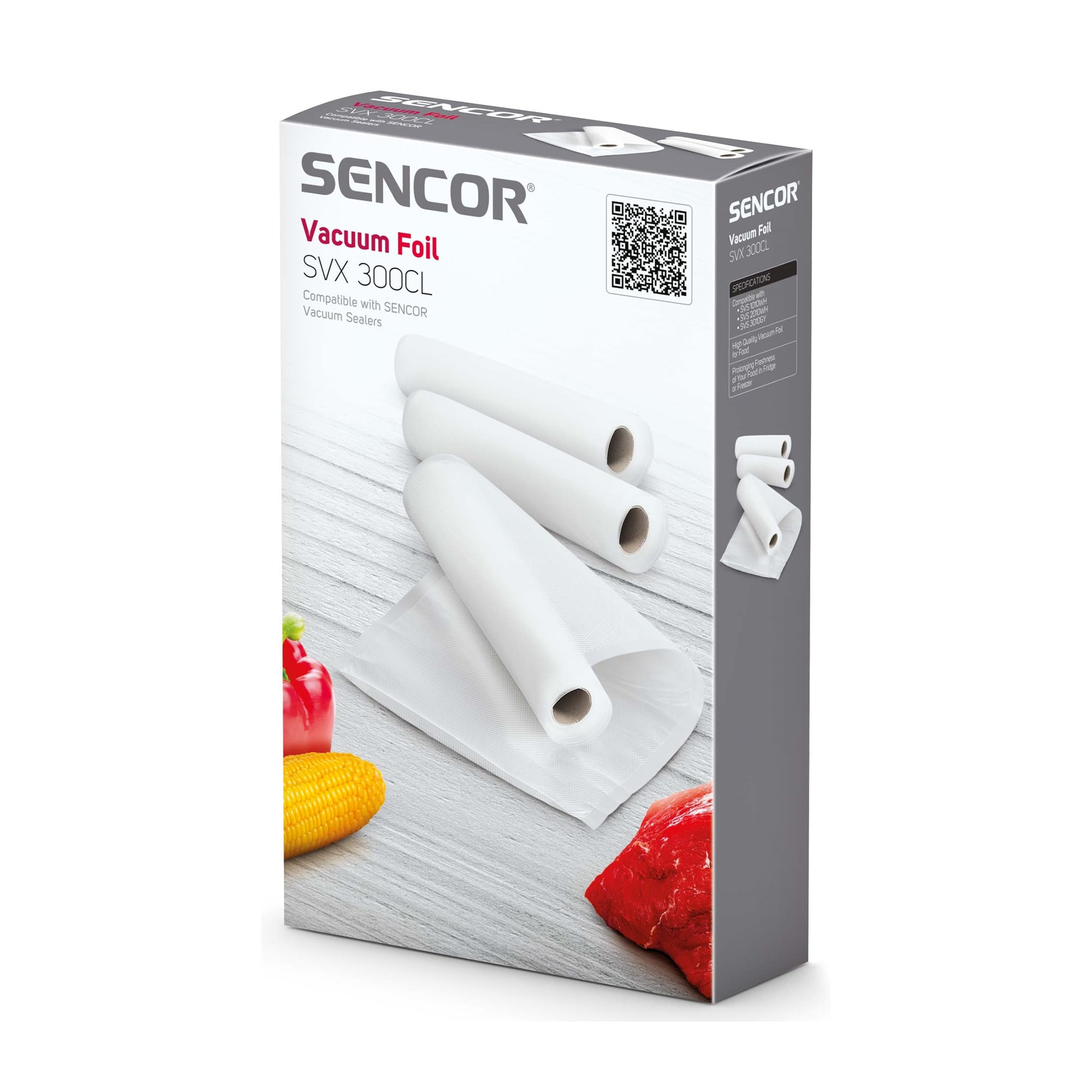 Вакуумна плівка для всіх вакууматорів Sencor, 20*200 см, 3 рулони (SVX300CL)