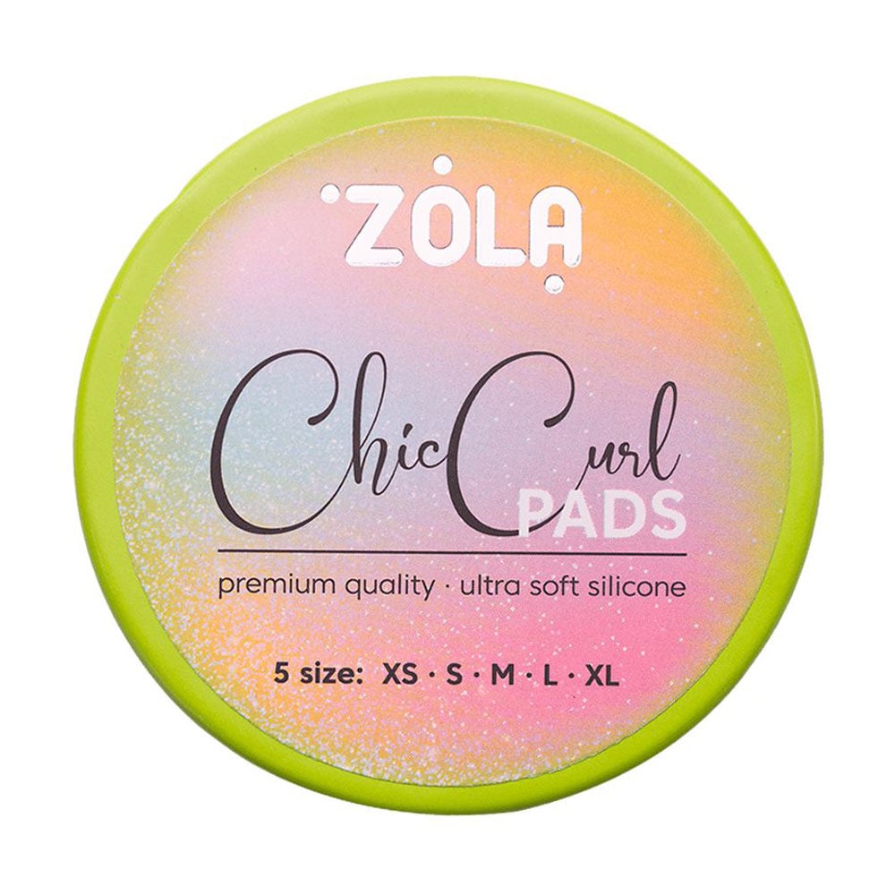 Валики для ламінування вій Zola Chic Curl Pads розміри XS, S, M, L, XL, 5 пар