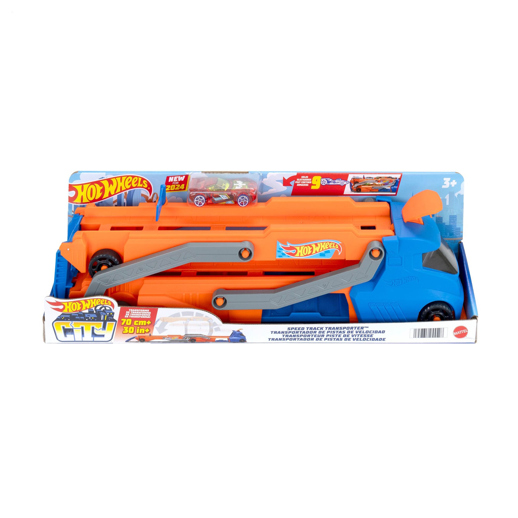 Вантажівка Hot Wheels Блискавичний автотранспортер, від 3 років, 8*43*13 см (HYT83)