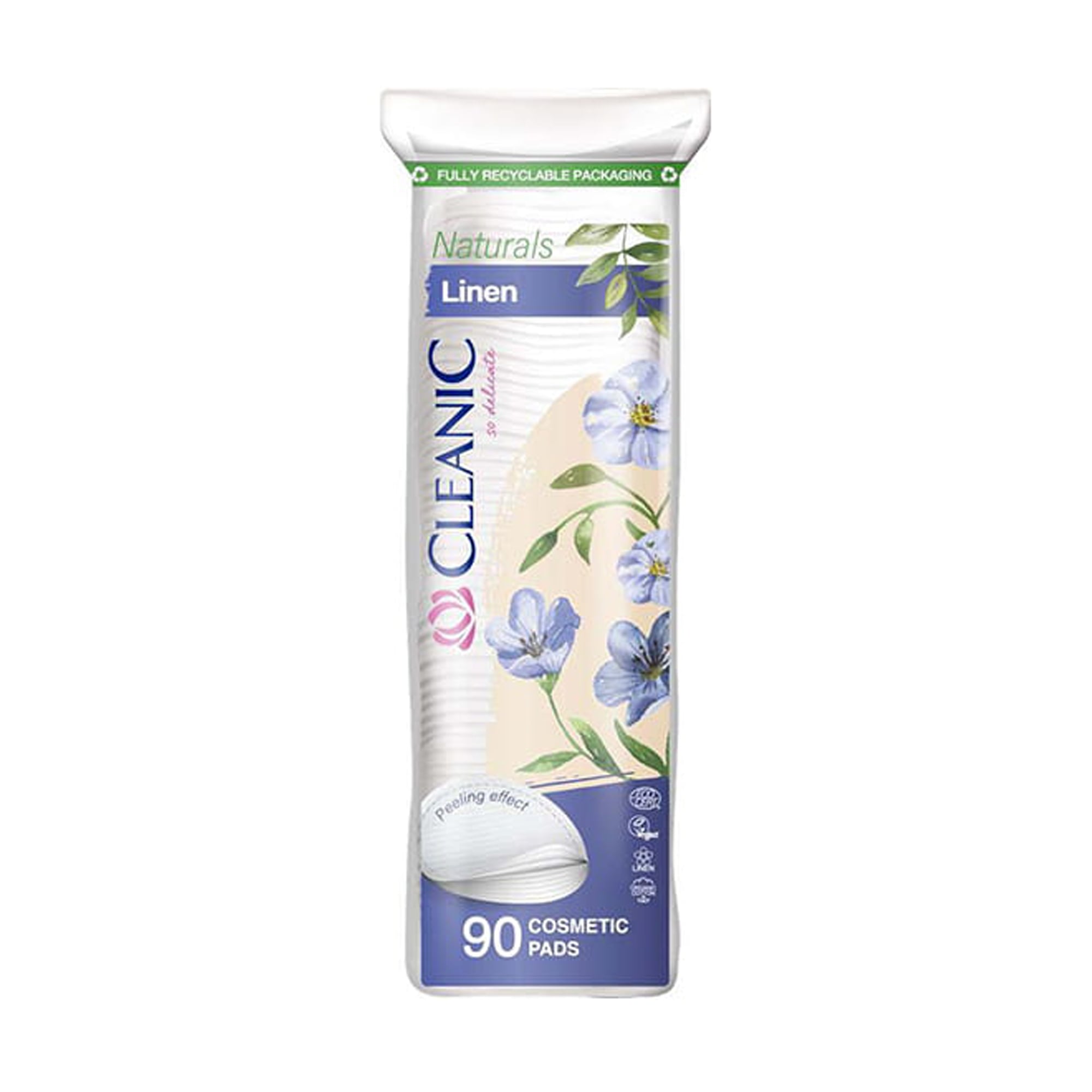 Ватні диски Cleanic Naturals Linen, 90 шт