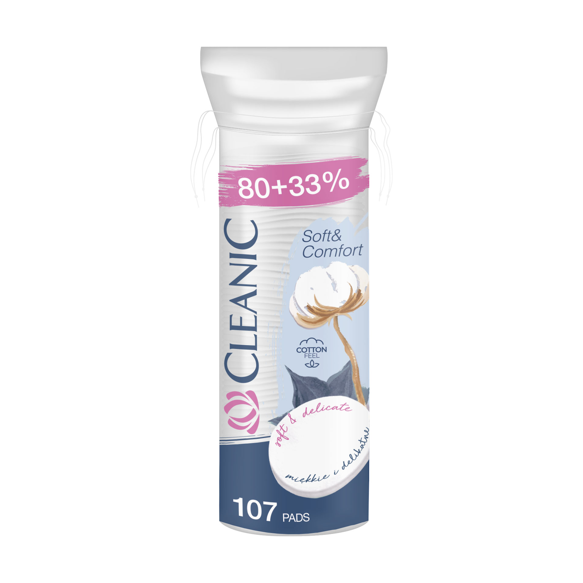 Ватні диски Cleanic Soft &amp; Comfort, 107 шт