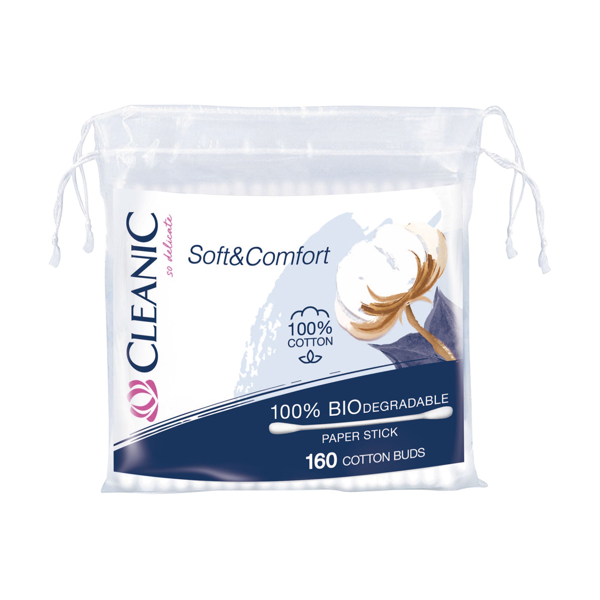 Ватні палички Cleanic Soft &amp; Comfort, 160 шт
