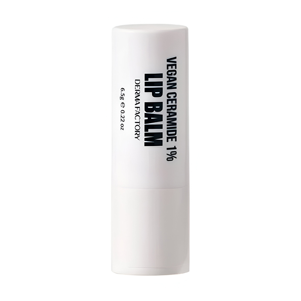 Веганський бальзам для губ Derma Factory Vegan Ceramide 1% Lip Balm з церамідами 1%, 6.5 г