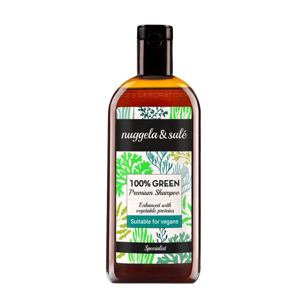 Веганський шампунь Nuggela &amp; Sule 100% Green Premium Shampoo для ослабленого волосся, 250 мл