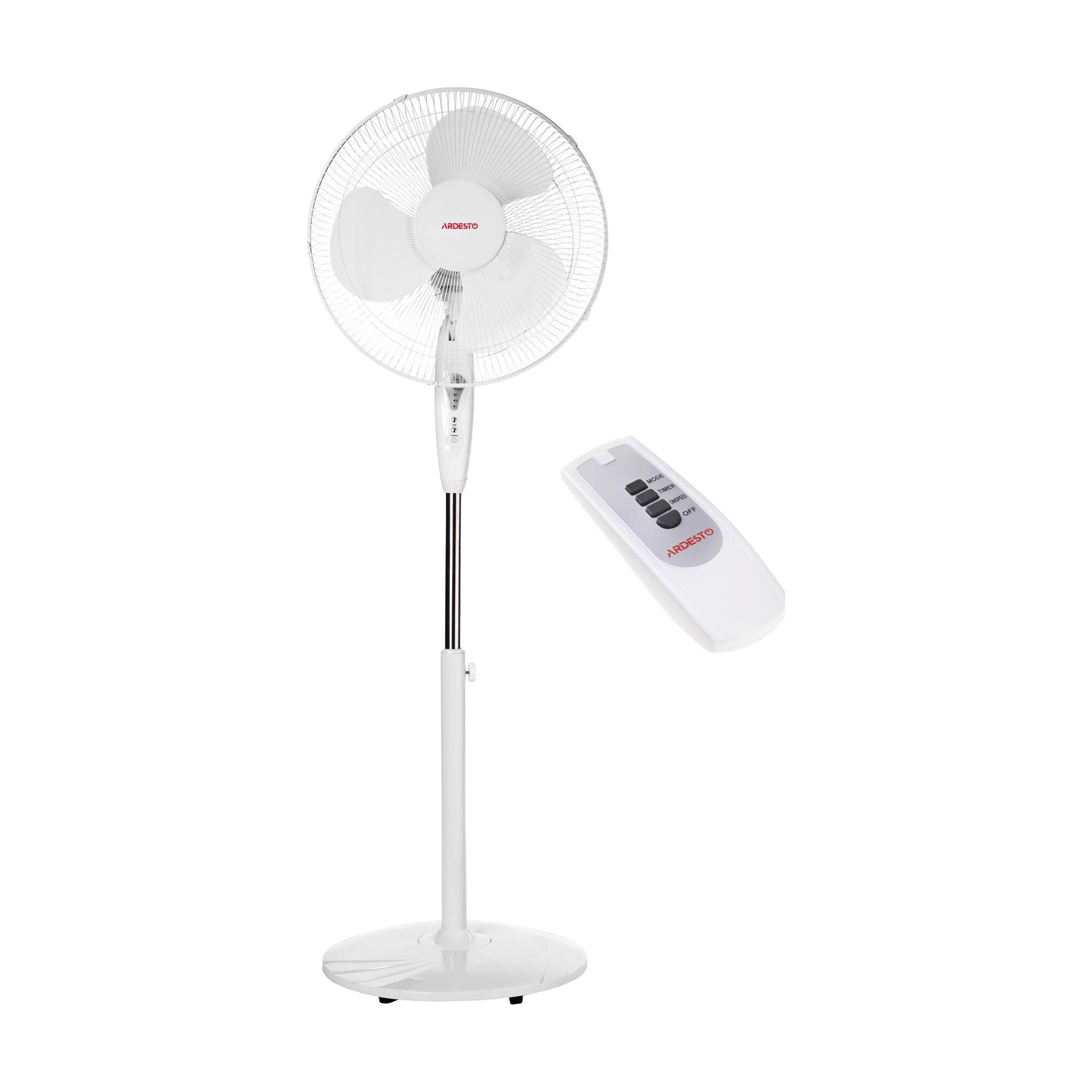 Вентилятор підлоговий Ardesto білий (FN-R1608RW)