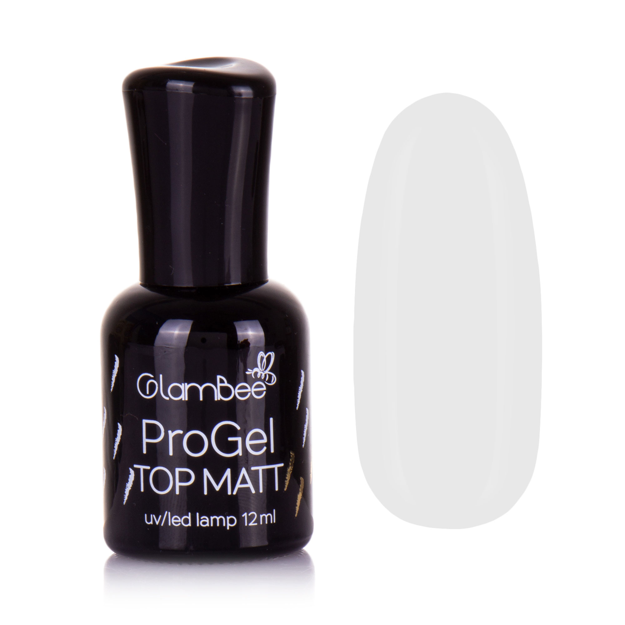 Верхнє матове покриття для гель-лаку GlamBee ProGel Top, 12 мл