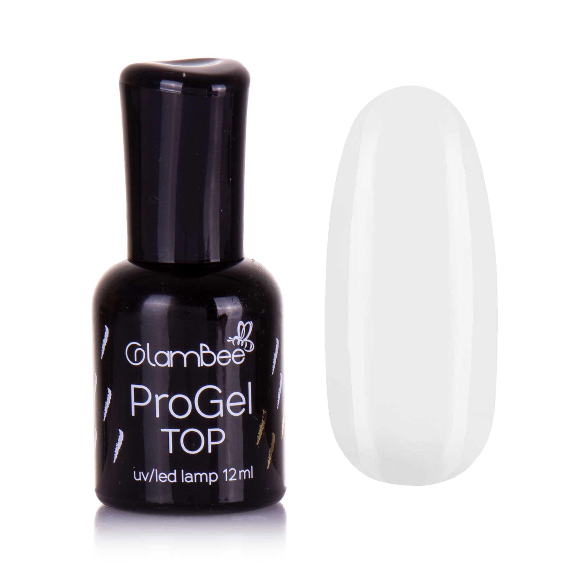 Верхнє покриття для гель-лаку GlamBee ProGel Top Прозорий, 12 мл