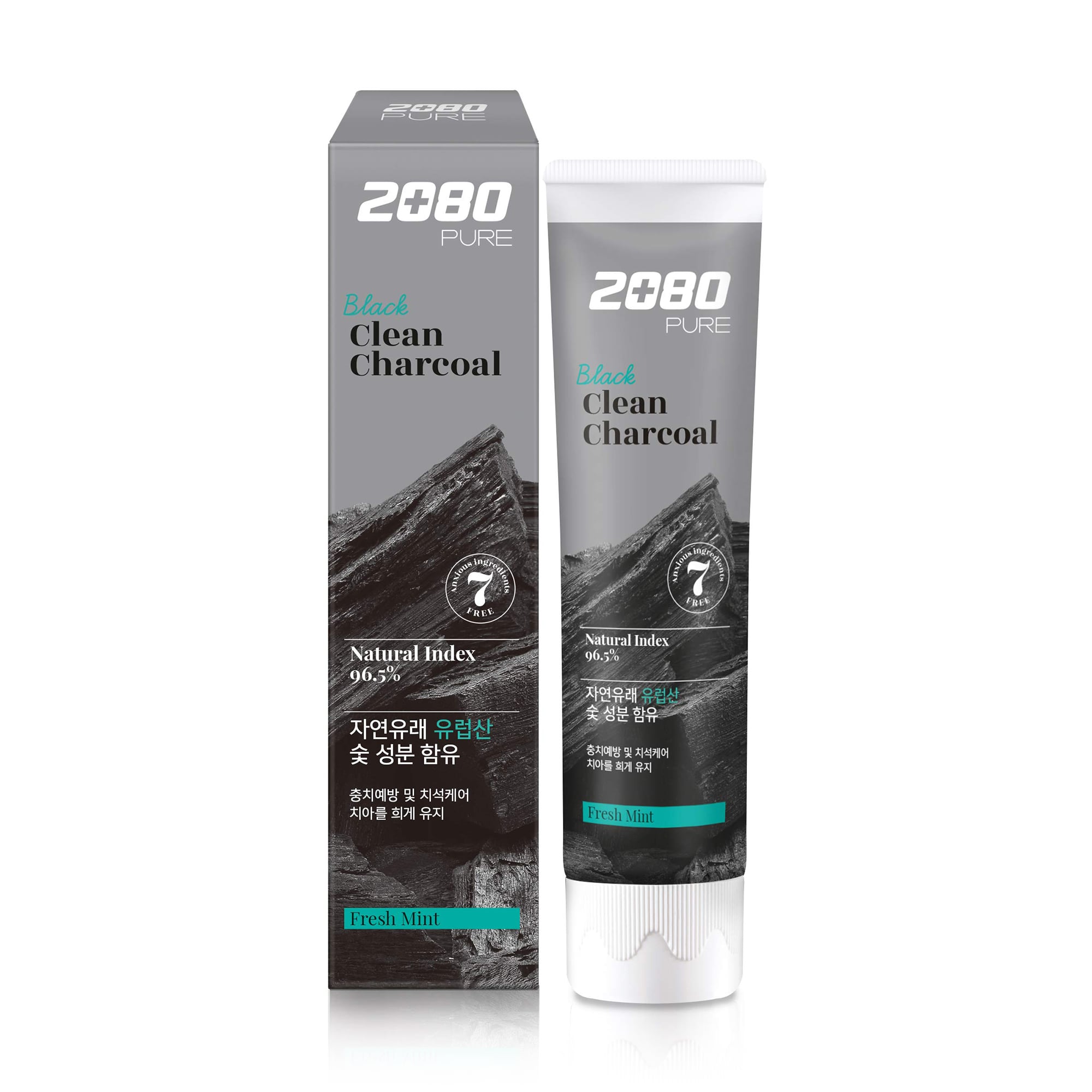 Відбілювальна зубна паста Aekyung 2080 Pure Charcoal Toothpaste з вугіллям, 120 г