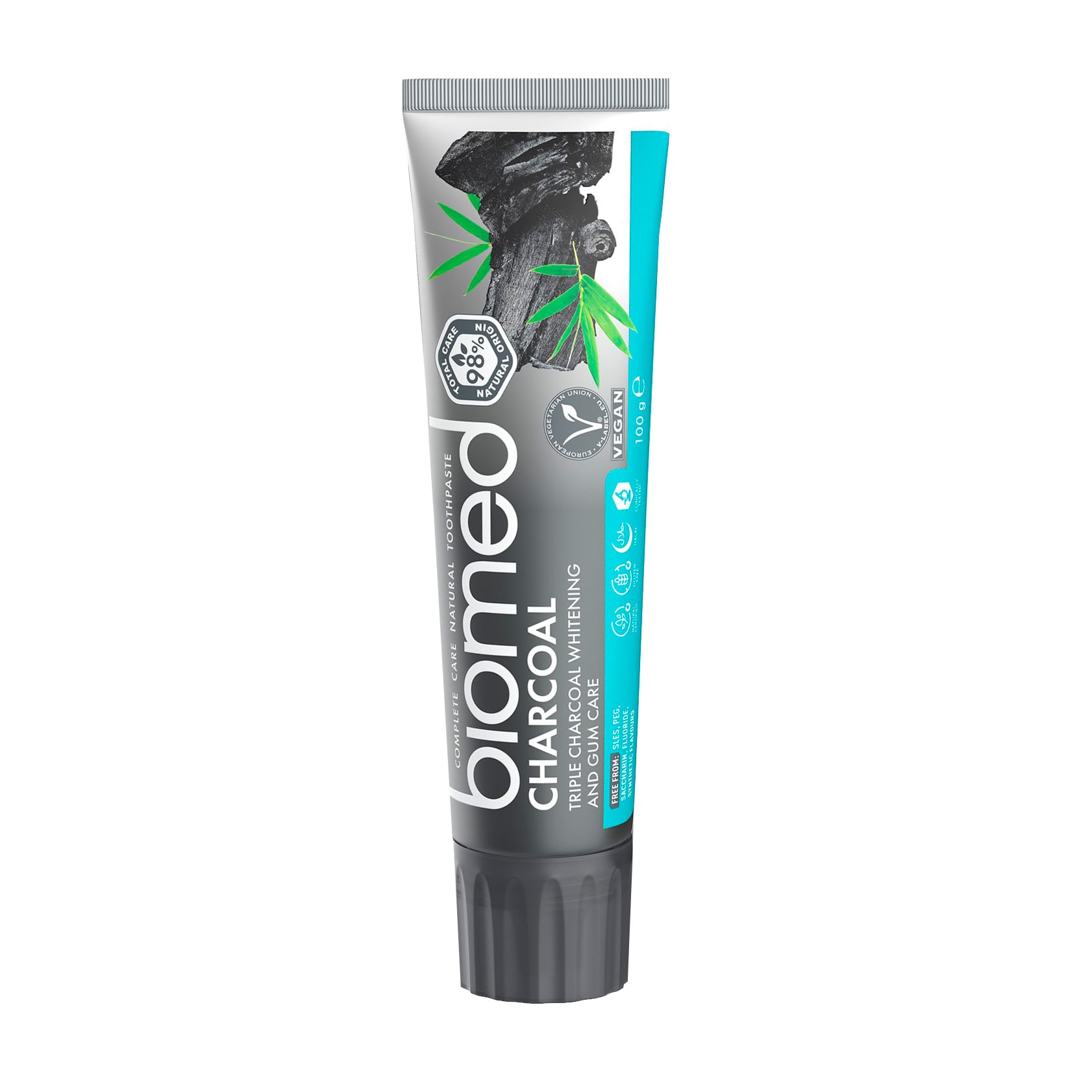 Відбілювальна зубна паста Biomed Charcoal, Солодка м'ята, 100 г