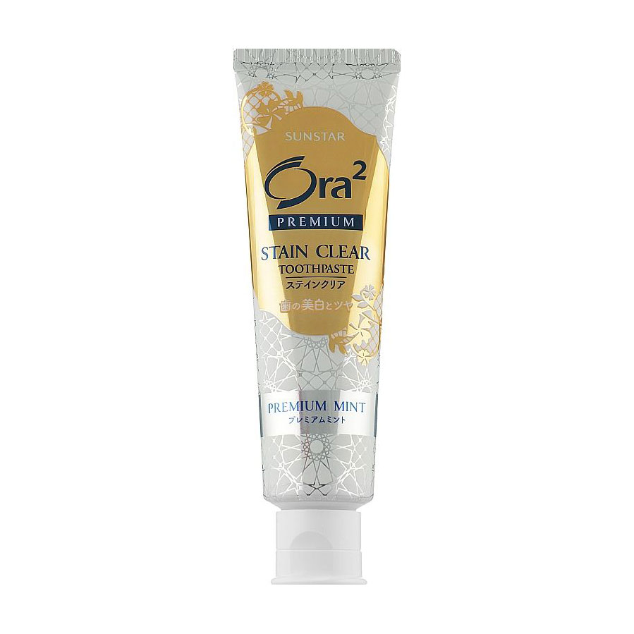 Відбілювальна зубна паста SUNSTAR Ora2 Premium Stain Clear Toothpaste, м'ята, 100 г