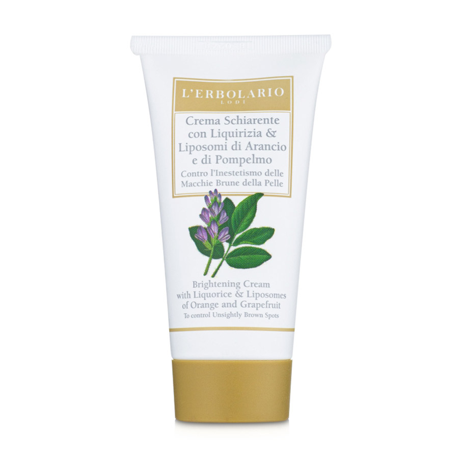 Відбілювальний крем для обличя L'Erbolario Brightening Cream with Liquorice &amp; Liposomes of Orange and Grapefruit на основі лакричнику, 50 мл