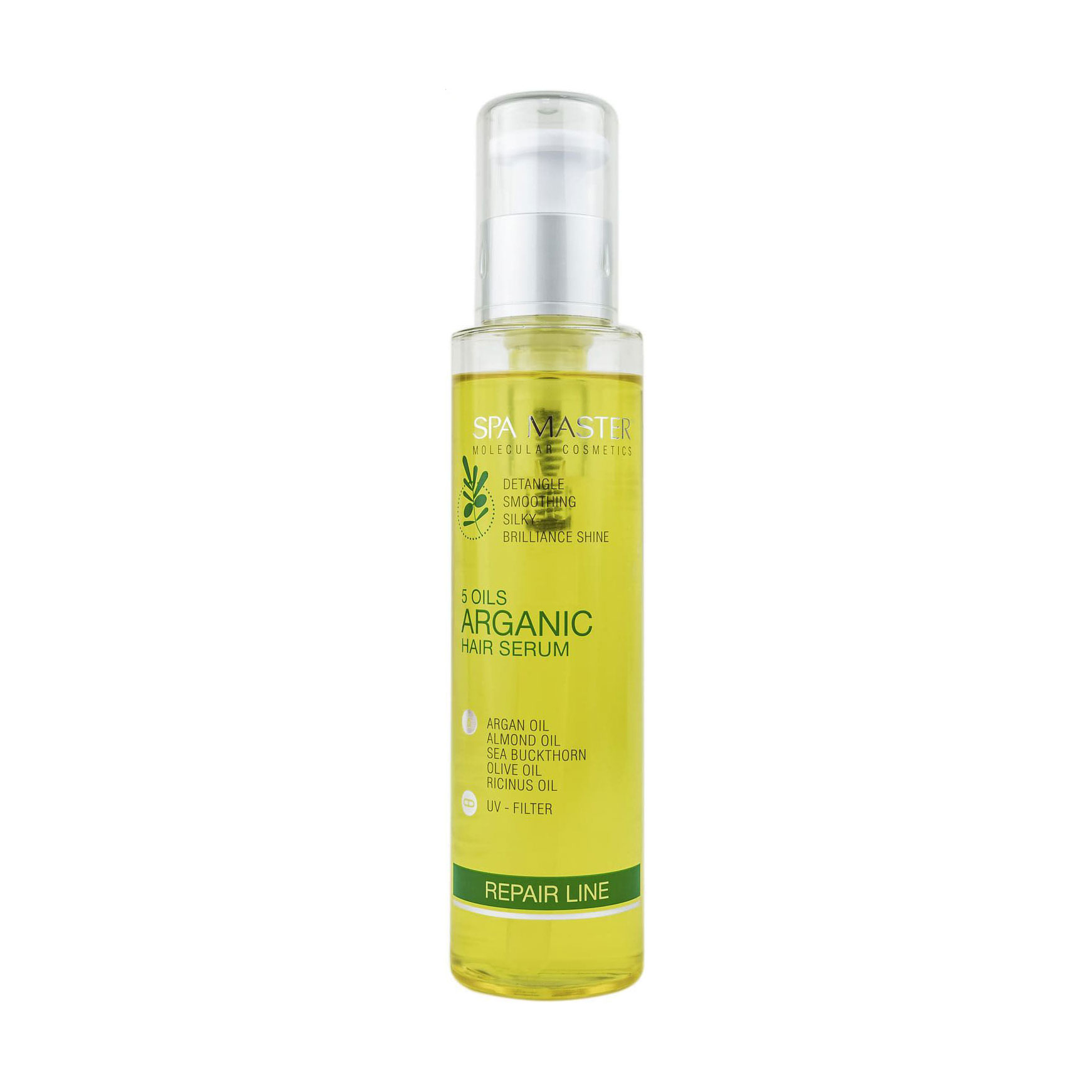 Відновлювальна арганова сироватка для волосся Spa Master Repair Line Arganic Hair Serum, з 5 оліями, 125 мл