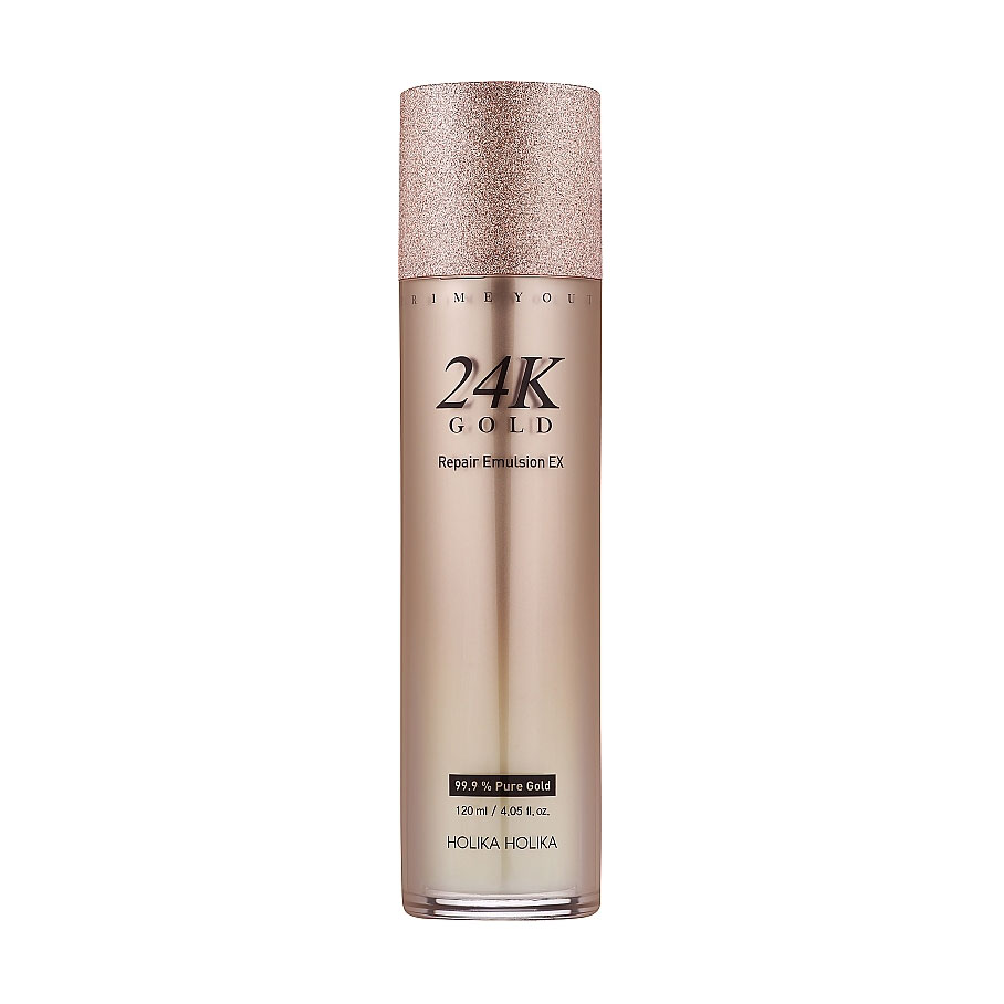Відновлювальна емульсія для обличчя Holika Holika Prime Youth 24K Gold Repair Emulsion EX із золотом, 120 мл