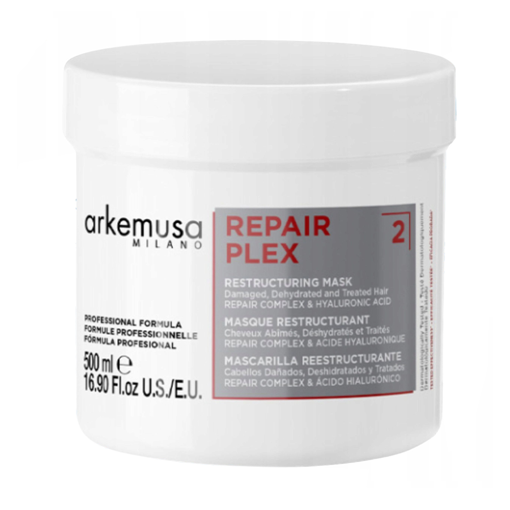 Відновлювальна маска Arkemusa Repair Plex Mask для пошкодженого та сухого волосся, з гіалуроновою кислотою, 500 мл