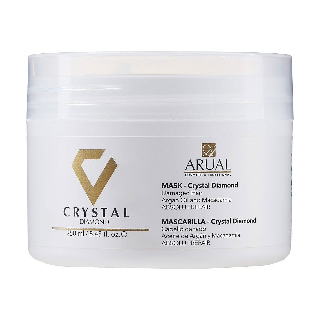 Відновлювальна маска Arual Crystal Diamond Mask для пошкодженого волосся, 250 мл