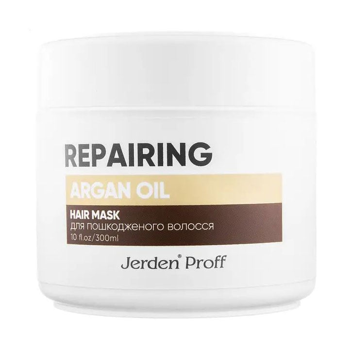 Відновлювальна маска Jerden Proff Repairing Argan Oil Hair Mask для пошкодженого волосся, з аргановою олією, 300 мл