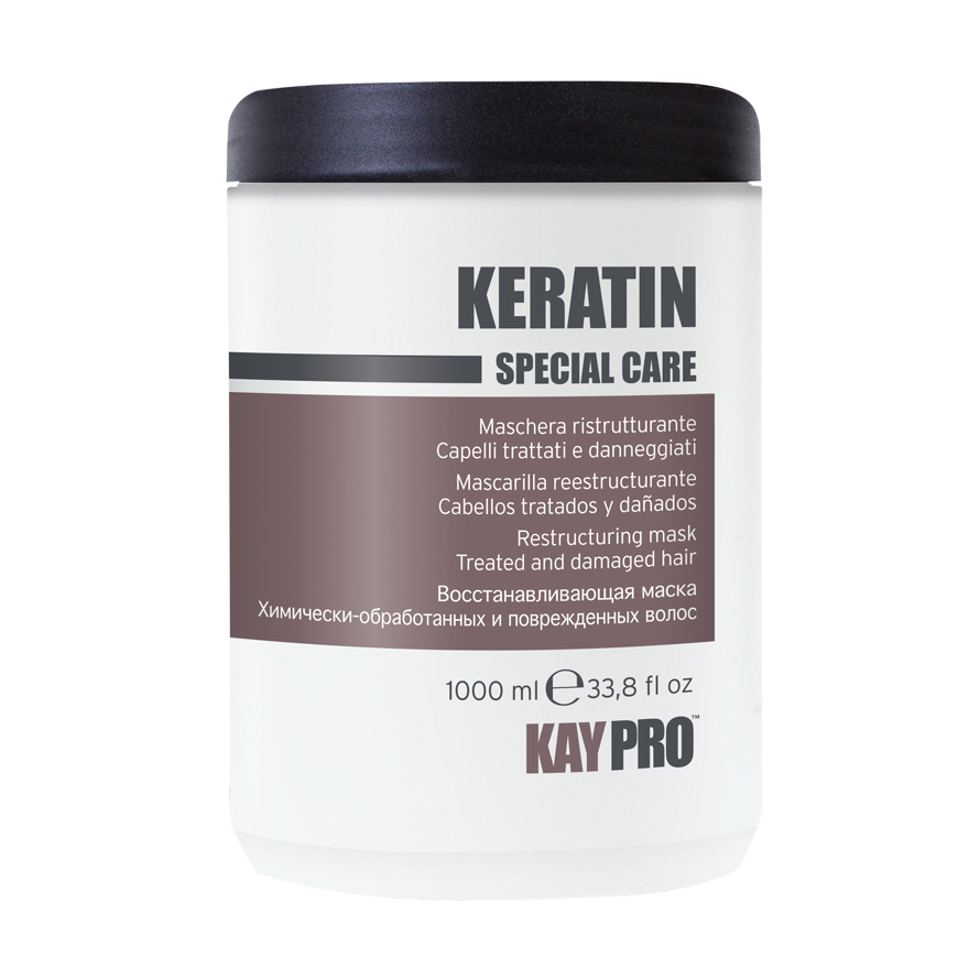 Відновлювальна маска KayPro Special Care Keratin Mask для хімічно обробленого та пошкодженого волосся, 1 л