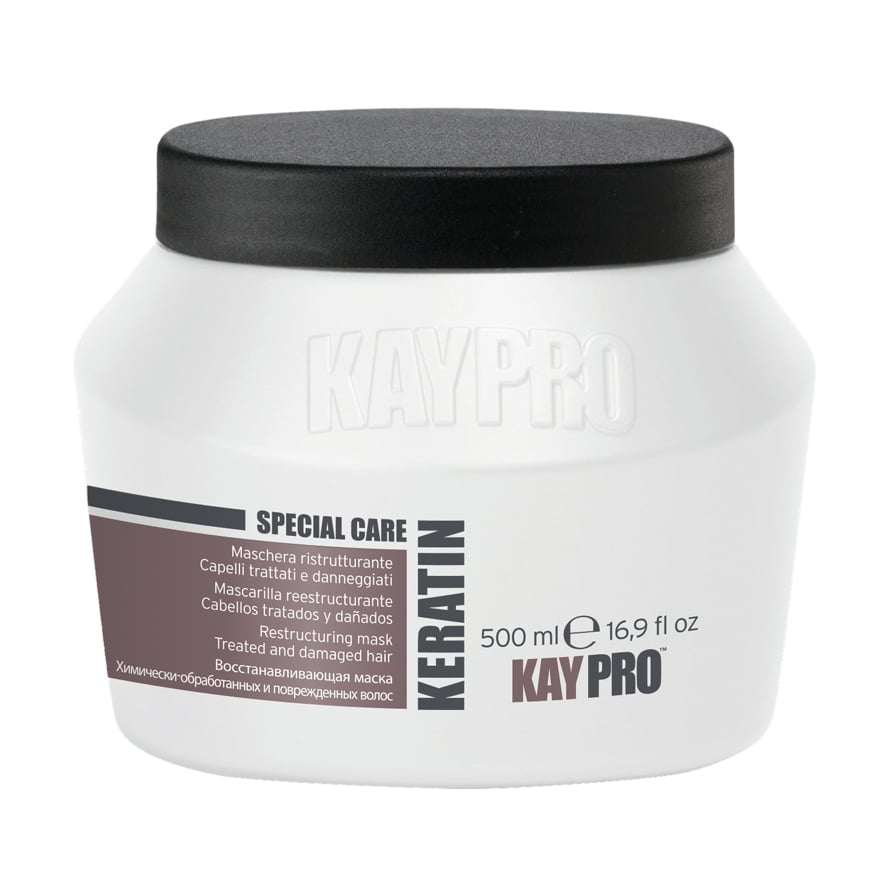 Відновлювальна маска KayPro Special Care Keratin Mask для хімічно обробленого та пошкодженого волосся, 500 мл