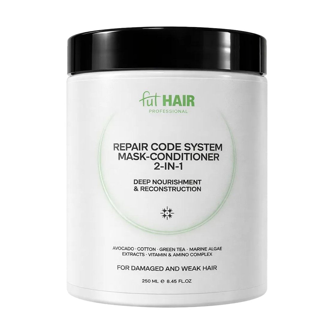 Відновлювальна маска-кондиціонер 2 в 1 FutHAIR Professional Repair Code System Mask-Conditioner 2-in-1 для пошкодженого волосся, 250 мл