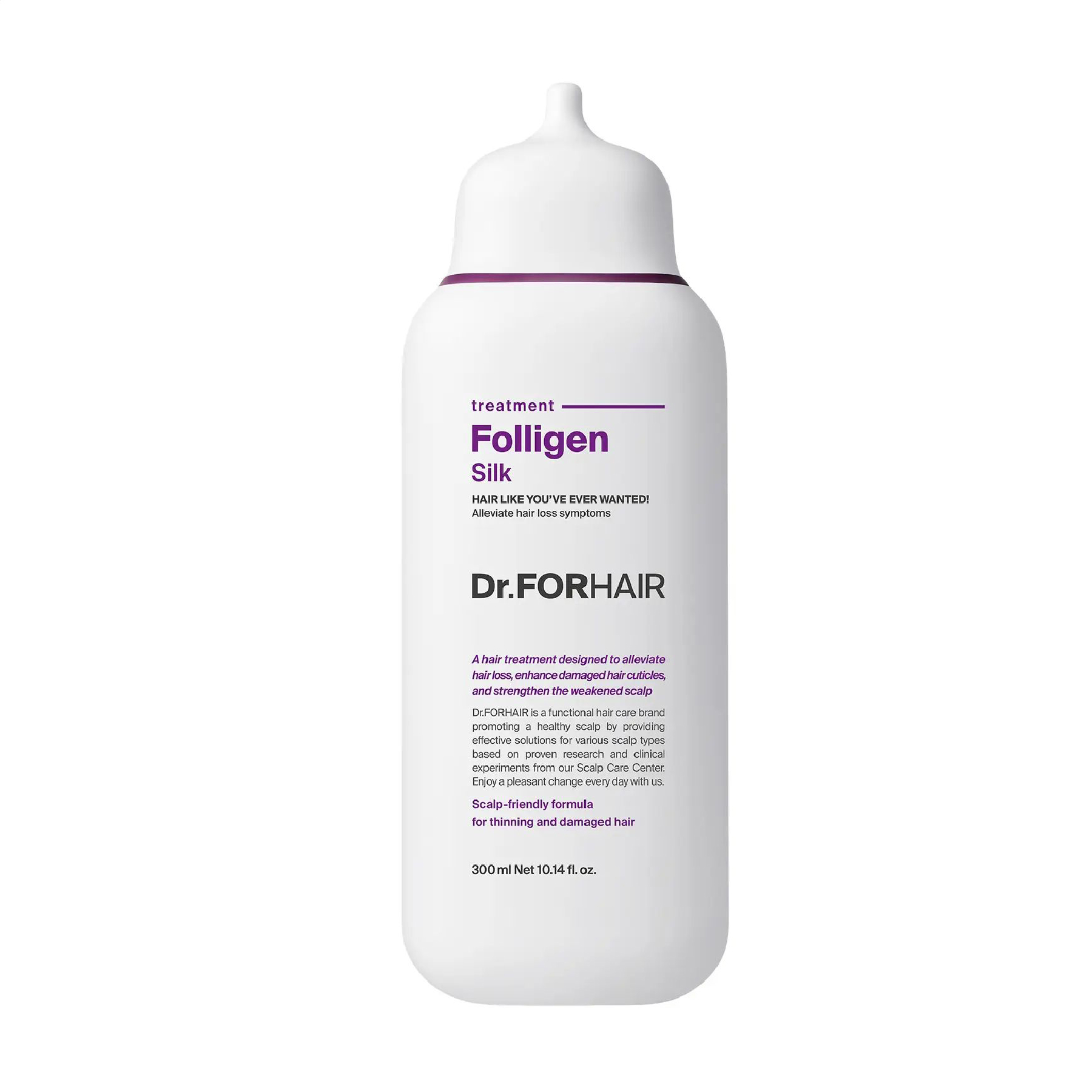 Відновлювальна маска-кондиціонер Dr.FORHAIR Folligen Silk Treatment для пошкодженого волосся, 300 мл