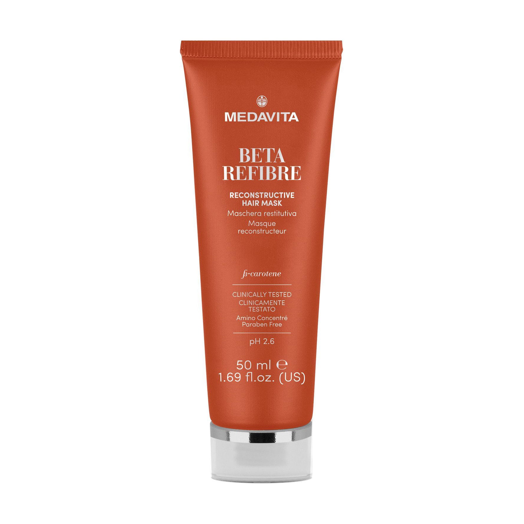 Відновлювальна маска Medavita Beta-Refibre Reconstructive Hair Mask для пошкодженого волосся, 50 мл