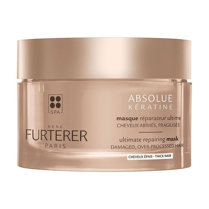 Відновлювальна маска Rene Furterer Absolue Keratine Ultimate Repairing Mask для густого волосся пошкодженого волосся, 200 мл