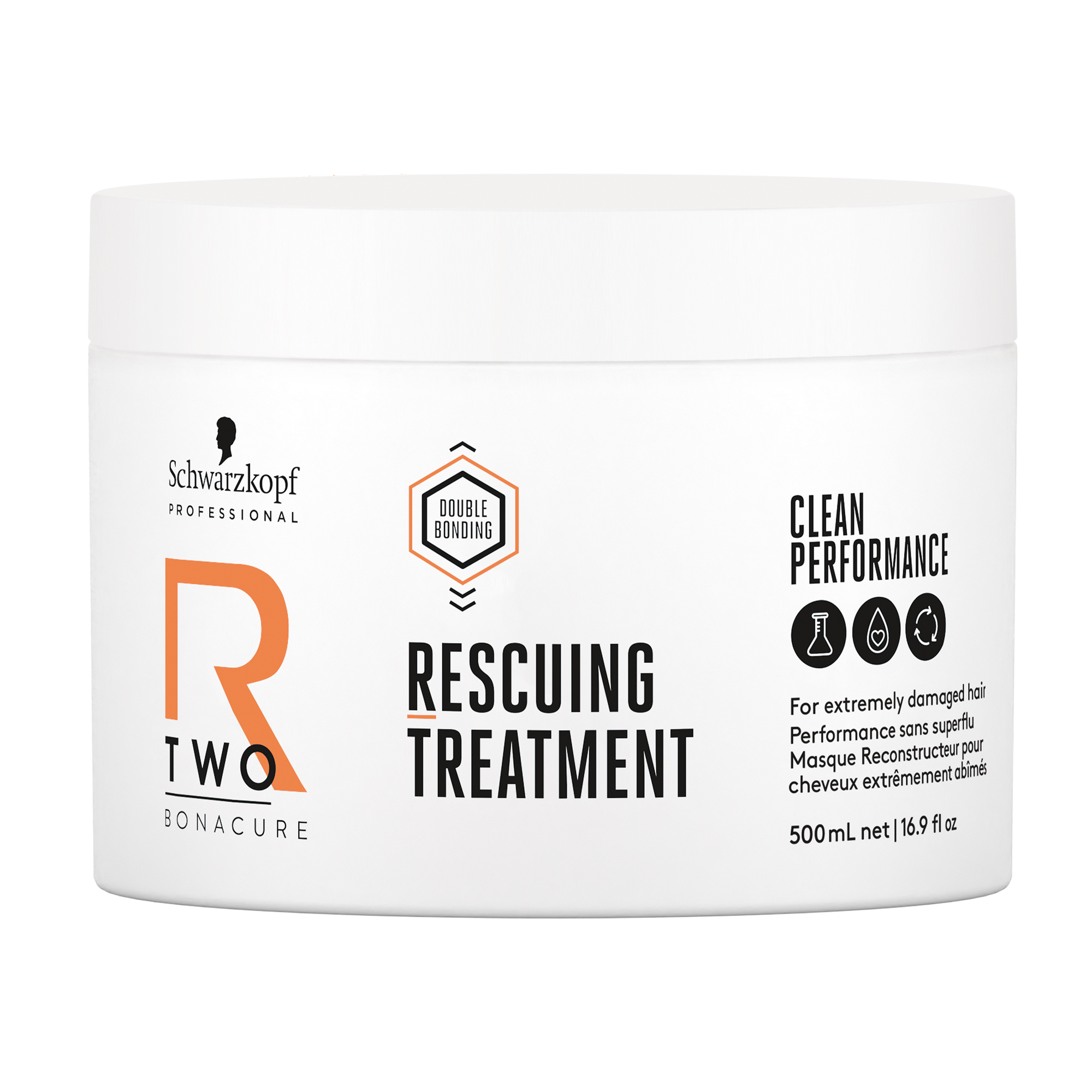 Відновлювальна маска Schwarzkopf Professional Bonacure R-TWO Rescuing Treatment для дуже пошкодженого волосся, 500 мл