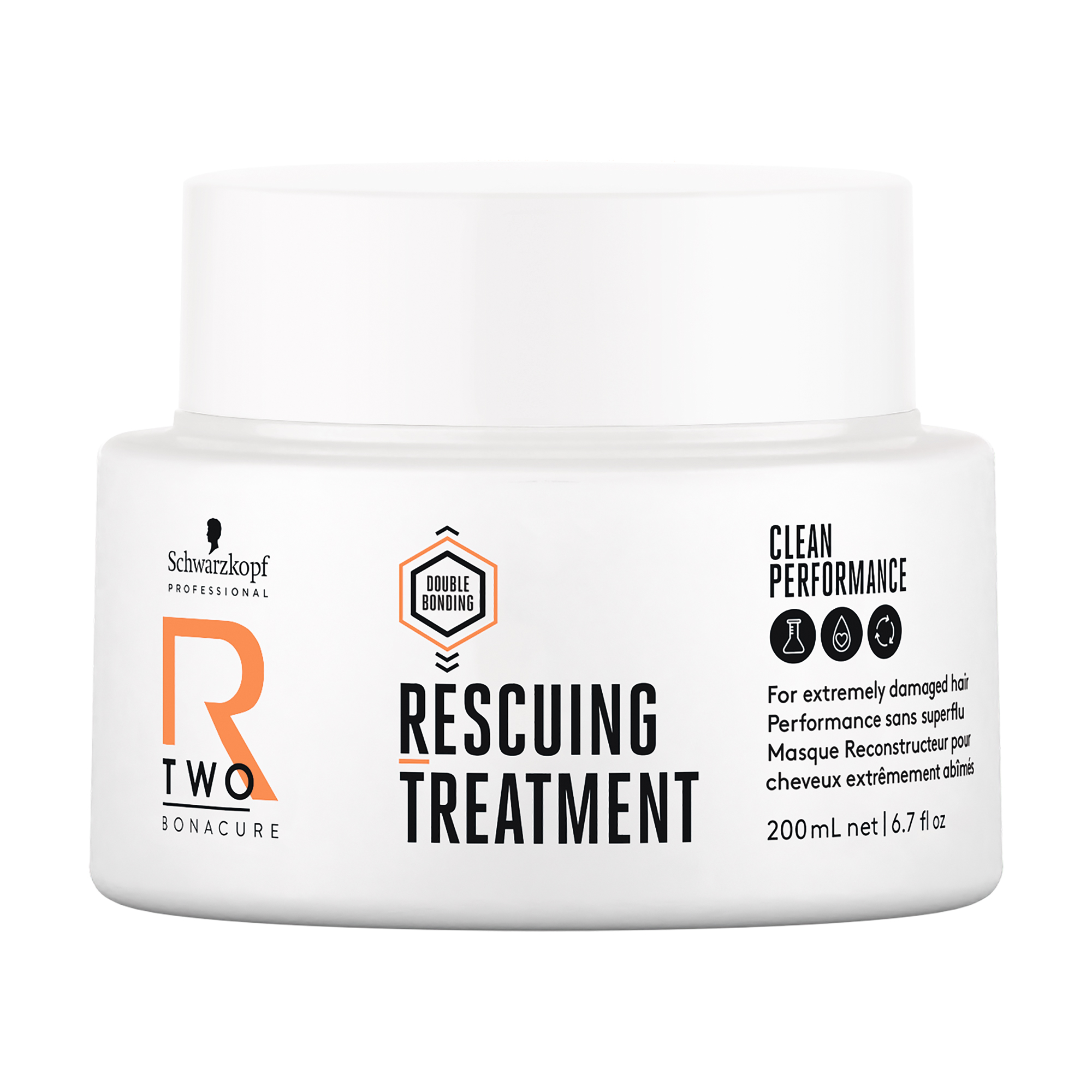 Відновлювальна маска Schwarzkopf Professional Bonacure R-TWO Rescuing Treatment для дуже пошкодженого волосся, 200 мл