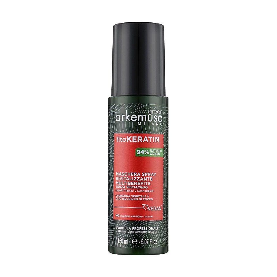 Відновлювальна маска-спрей Arkemusa Green Fitokeratin Hair Mask Spray для пошкодженого волосся, 150 мл