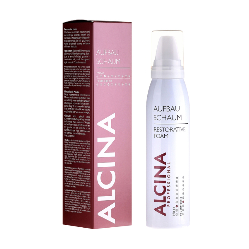 Відновлювальна пінка для пошкодженого волосся Alcina Restorative Foam, 150 мл