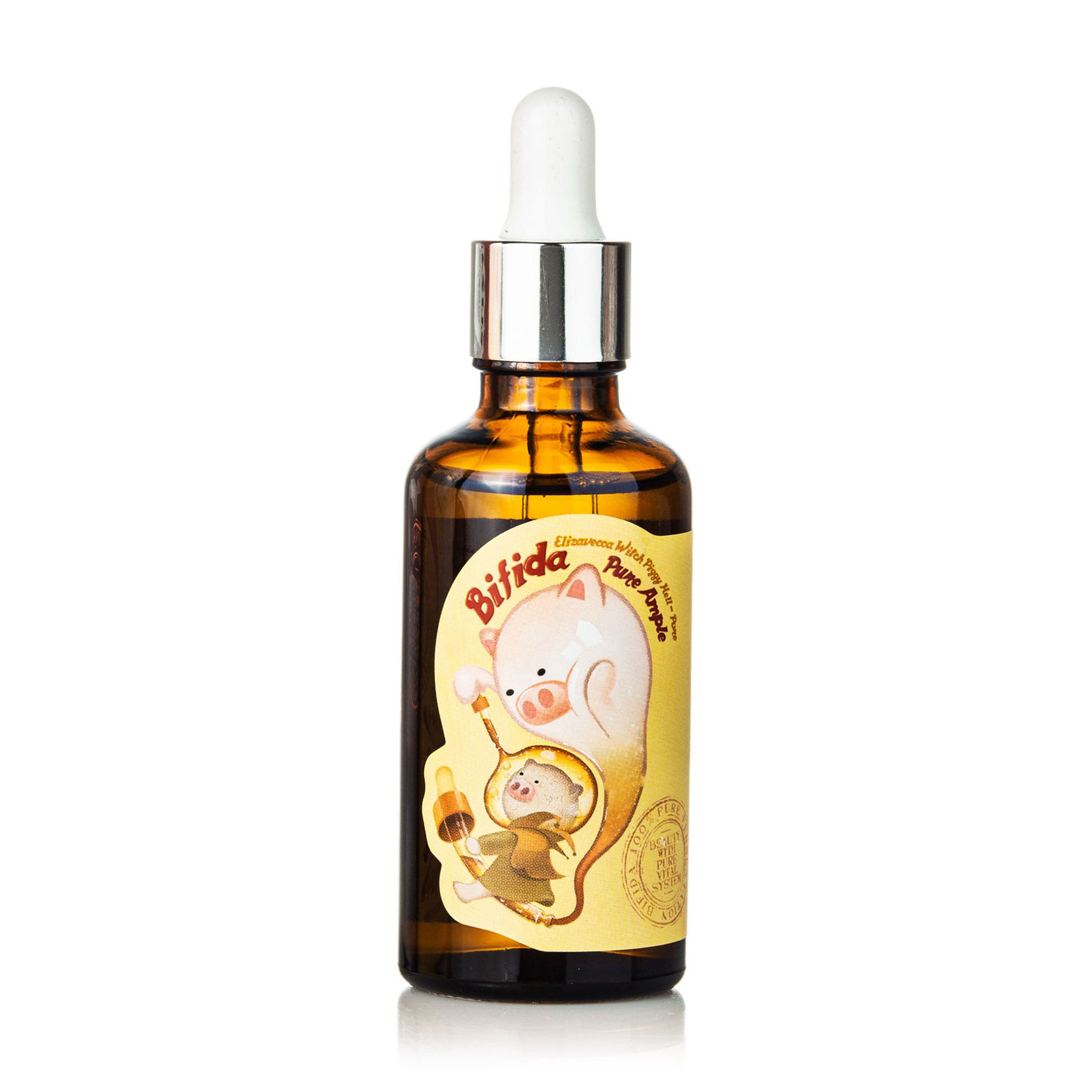Відновлювальна сироватка для обличчя Elizavecca Witch Piggy Hell-Pore Bifida Pure Ample з екстрактом лизата біфідобактерій, 50 мл
