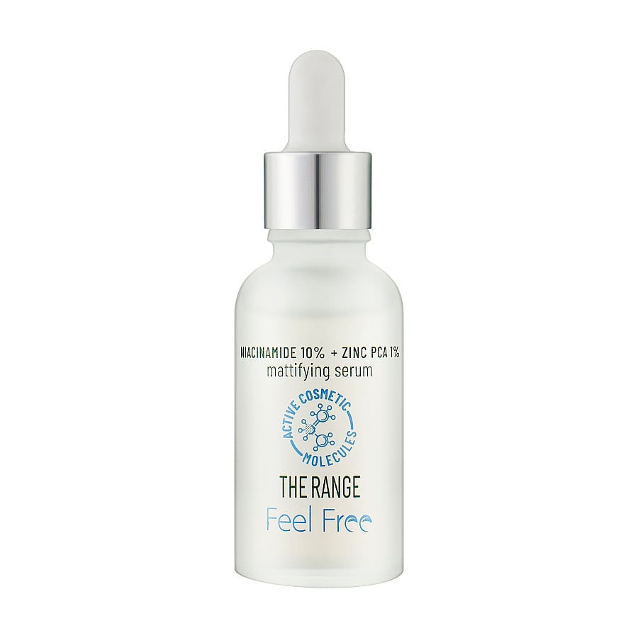 Відновлювальна сироватка для обличчя Feel Free The Range Niacinamide 10% + Zinc PCA 1 % Mattifying Serum з ніацинамідом, 30 мл