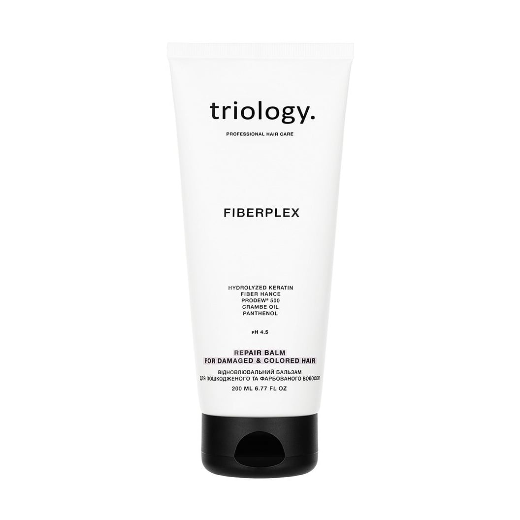 Відновлювальний бальзам triology. Fiberplex для пошкодженого та фарбованого волосся, 200 мл