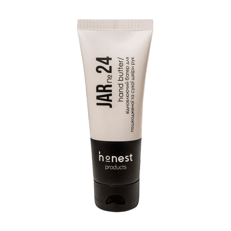 Відновлювальний батер для пошкодженої та сухої шкіри рук Honest Products Jar 24 Hand Butter, 75 мл