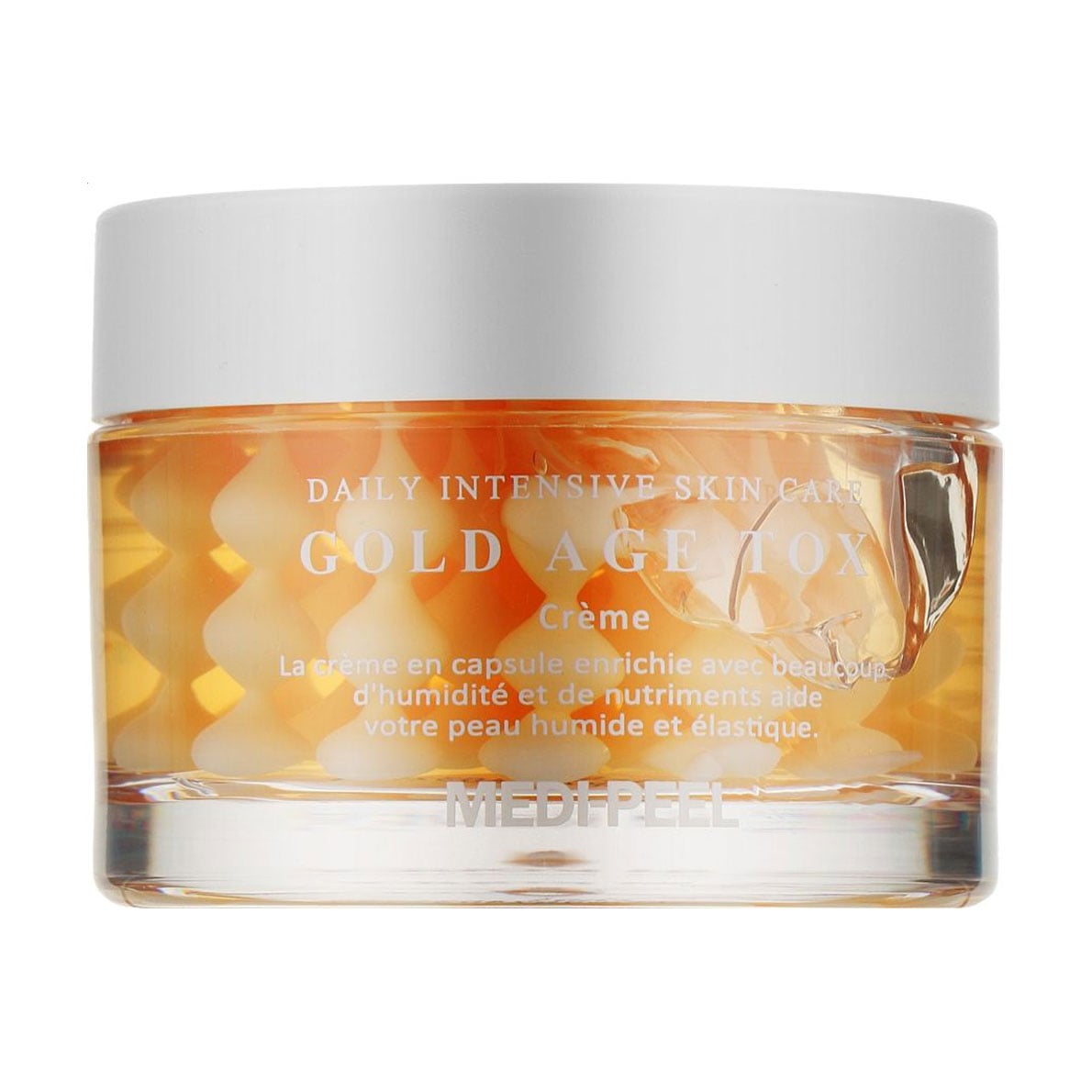 Відновлювальний капсульний крем для обличчя Medi-Peel Gold Age Tox Cream з екстрактом золотого шовкопряда, 50 мл