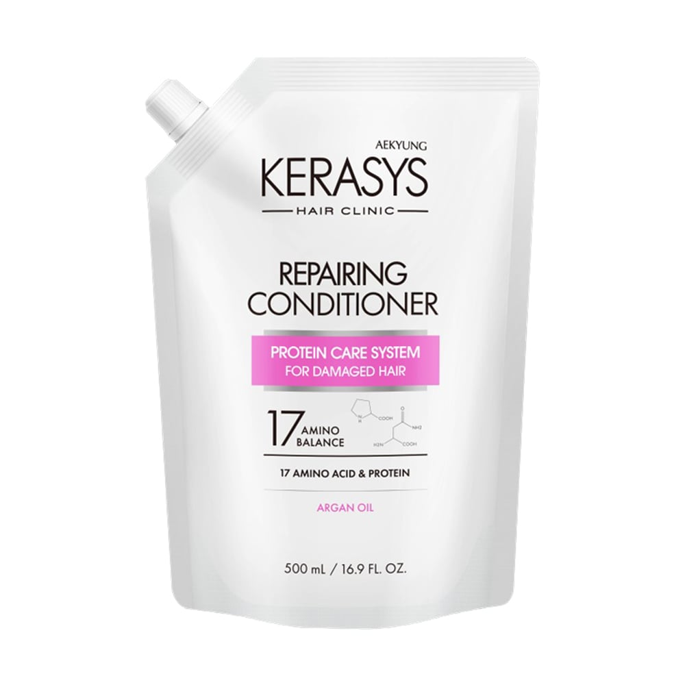 Відновлювальний кондиціонер для волосся KeraSys Hair Clinic System Repairing Conditioner, 500 мл (дойпак)