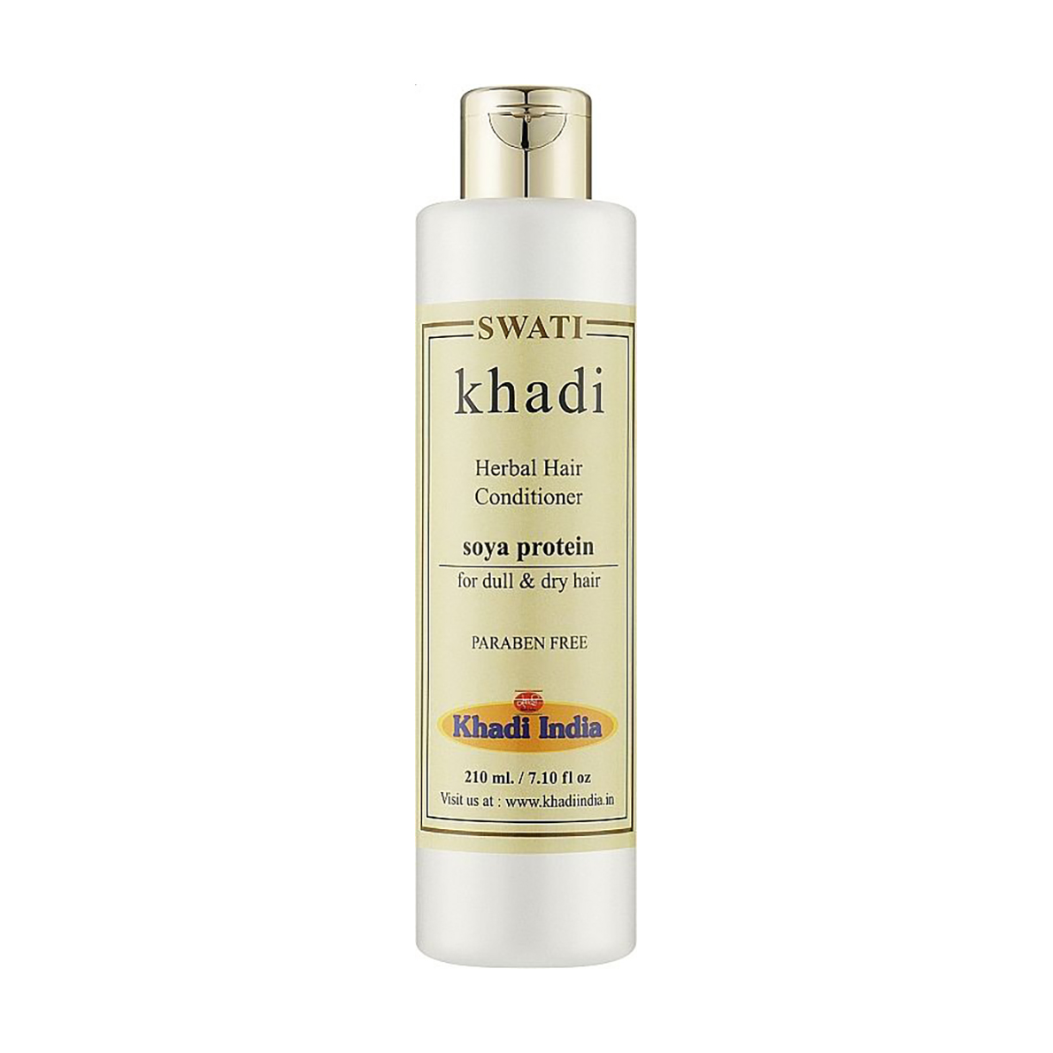 Відновлювальний кондиціонер для волосся Khadi Swati Herbal Hair Conditioner, Soya Protein, 210 мл