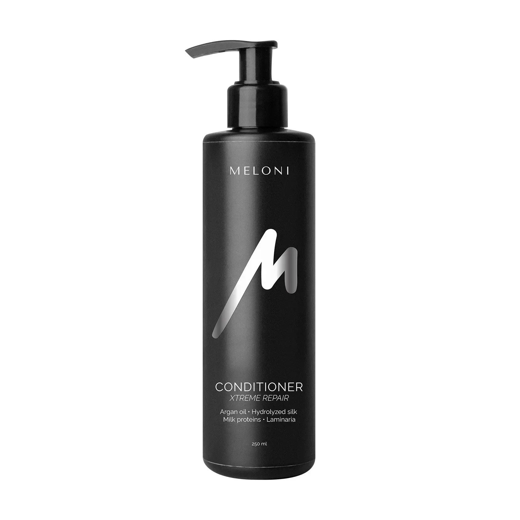 Відновлювальний кондиціонер для волосся MELONI Xtreme Repair Conditioner із гідролізатом шовку та олією мурумуру, 250 мл