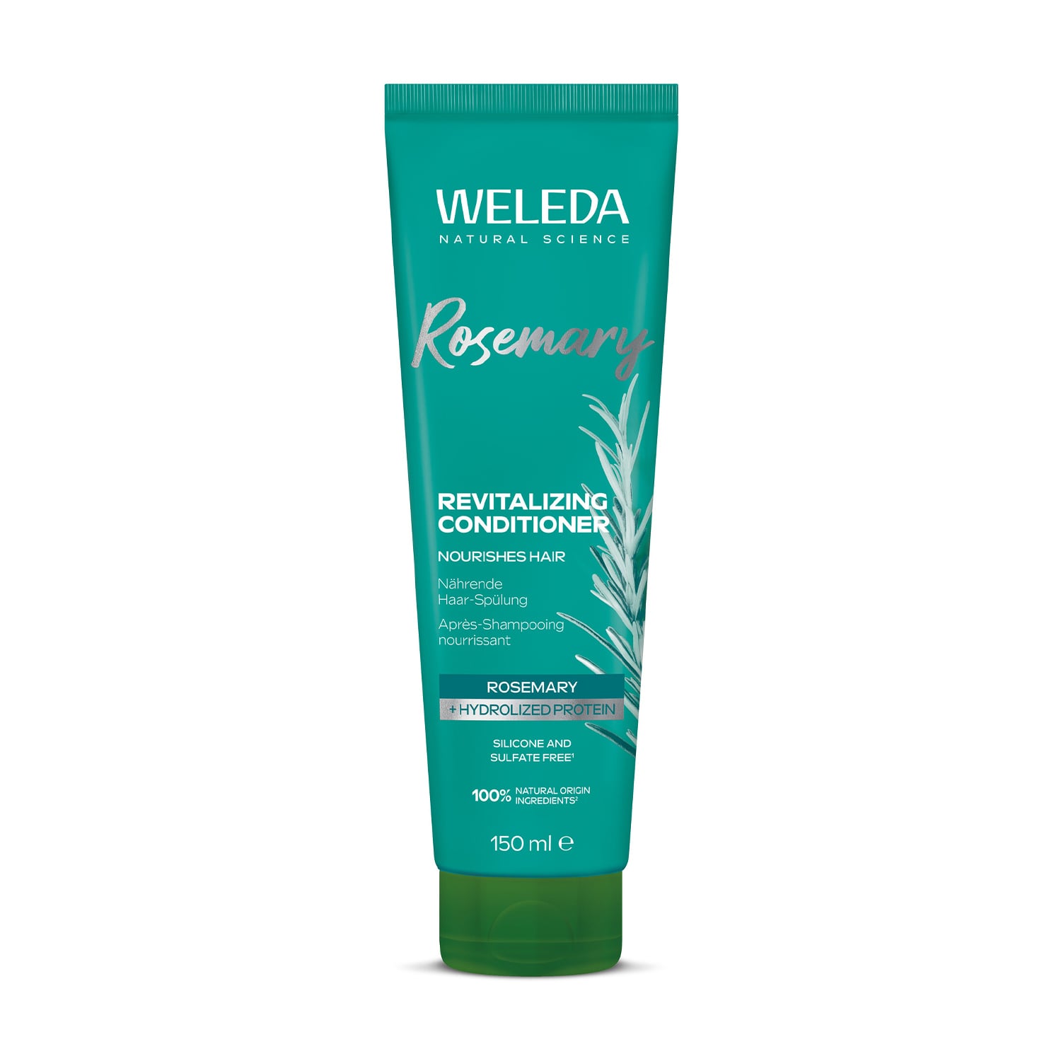 Відновлювальний кондиціонер для волосся Weleda Rosemary Revitalizing Conditioner з розмарином та протеїнами, 150 мл