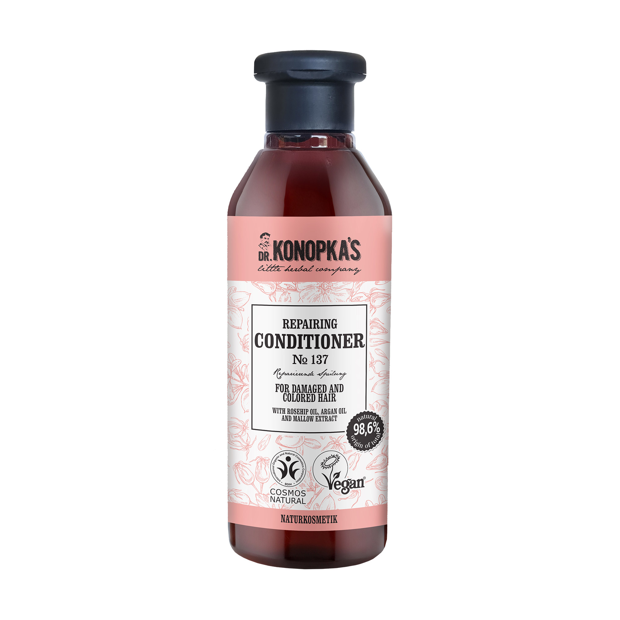 Відновлювальний кондиціонер Dr. Konopka's N 137 Repairing Conditioner для пошкодженого та фарбованого волосся, 280 мл