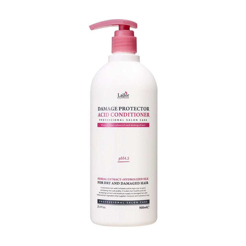 Відновлювальний кондицiонер La'dor Damage Protector Acid Conditioner pH 4.5 для для сухого та пошкодженого волосся, 900 мл