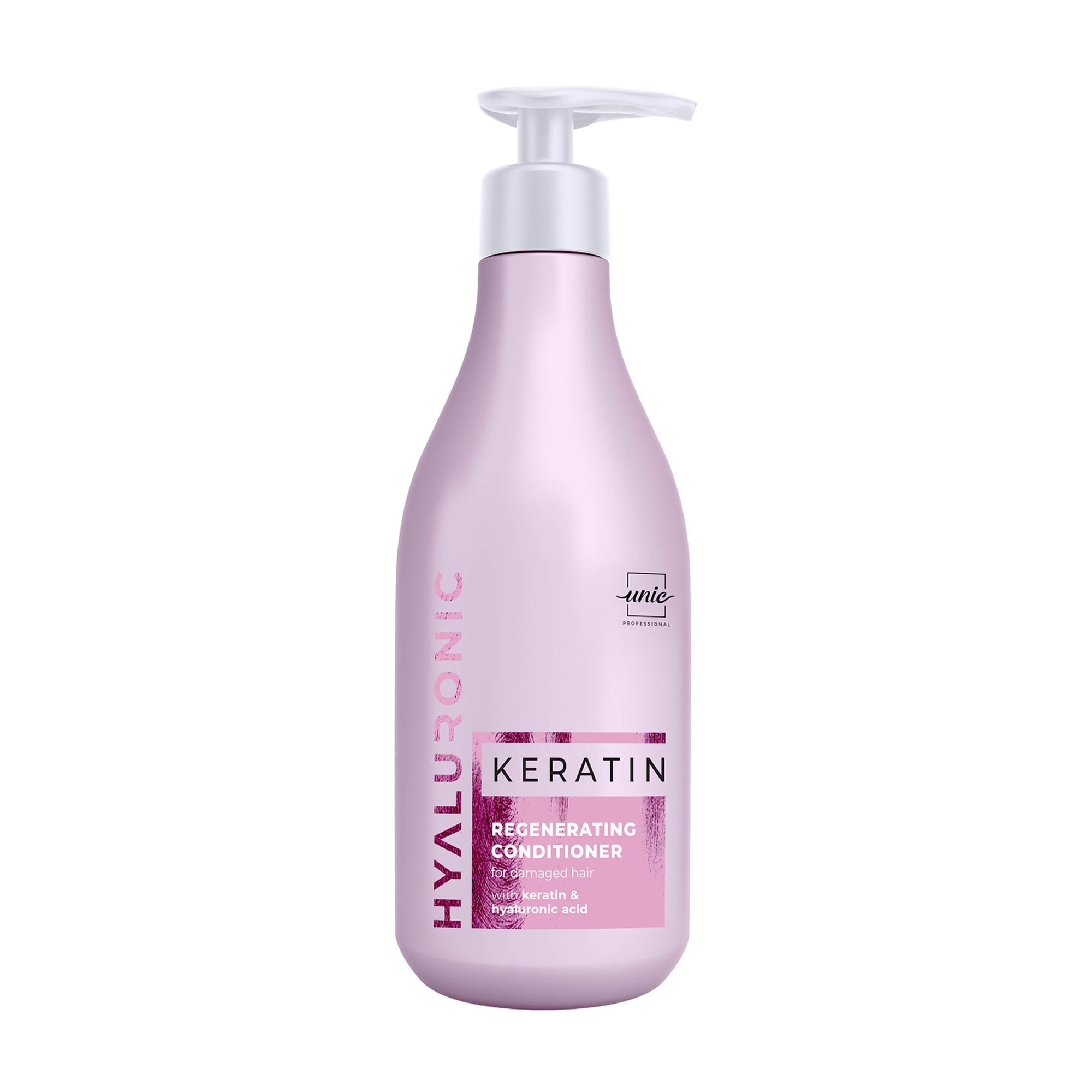 Відновлювальний кондиціонер Unic Hyaluronic Keratin Regenerating Conditioner для ламкого та пошкодженого волосся, 500 мл