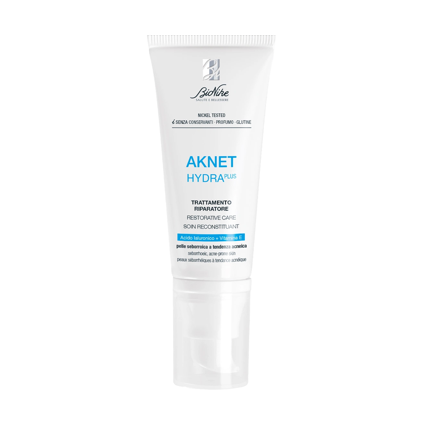 Відновлювальний крем для обличчя BioNike Aknet Hydra Plus Restorative Care для себорейної та схильної до акне шкіри, 40 мл