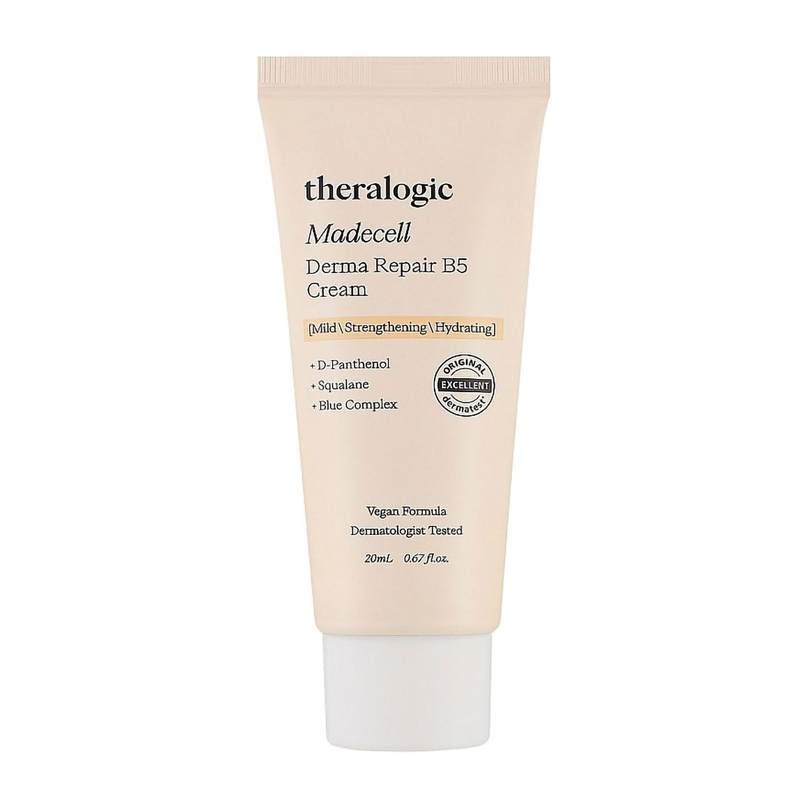 Відновлювальний крем для обличчя Doctors Theralogic Vitamin B5 Repair Madecell Cream, 20 мл