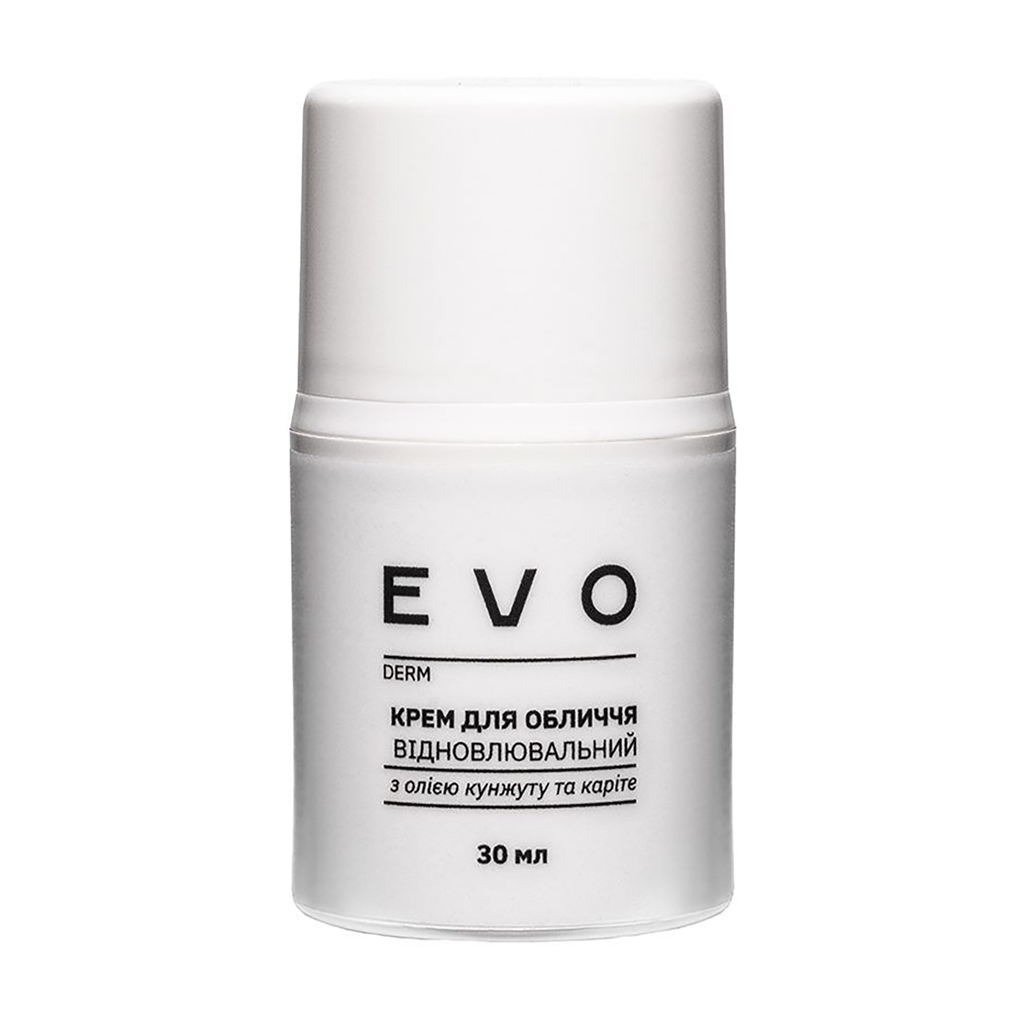 Відновлювальний крем для обличчя EVO derm з олією кунжуту та каріте, 30 мл