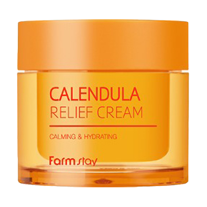 Відновлювальний крем для обличчя FarmStay Calendula Relief Cream з календулой, 80 мл