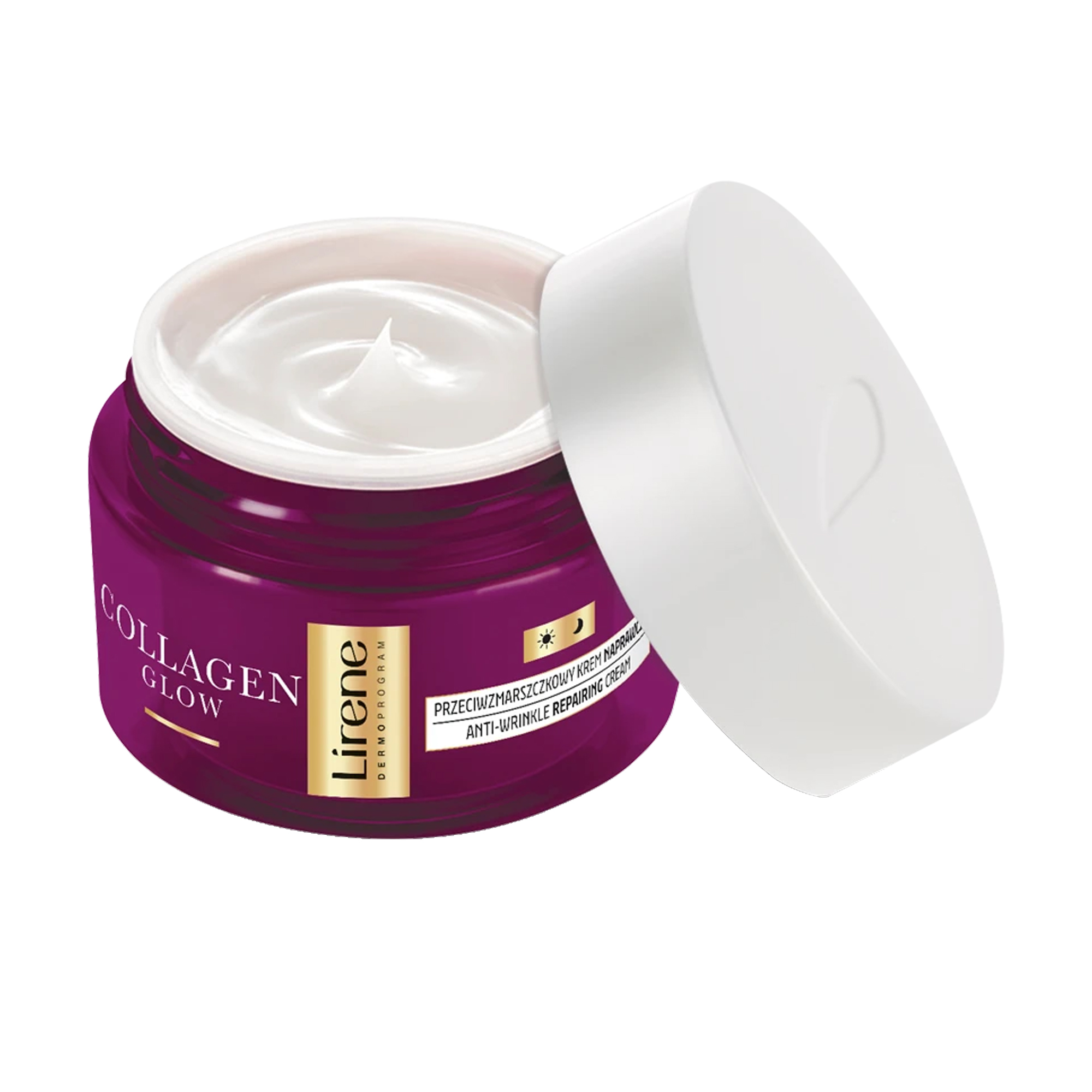 Відновлювальний крем для обличчя Lirene Collagen Glow 70+, 50 мл