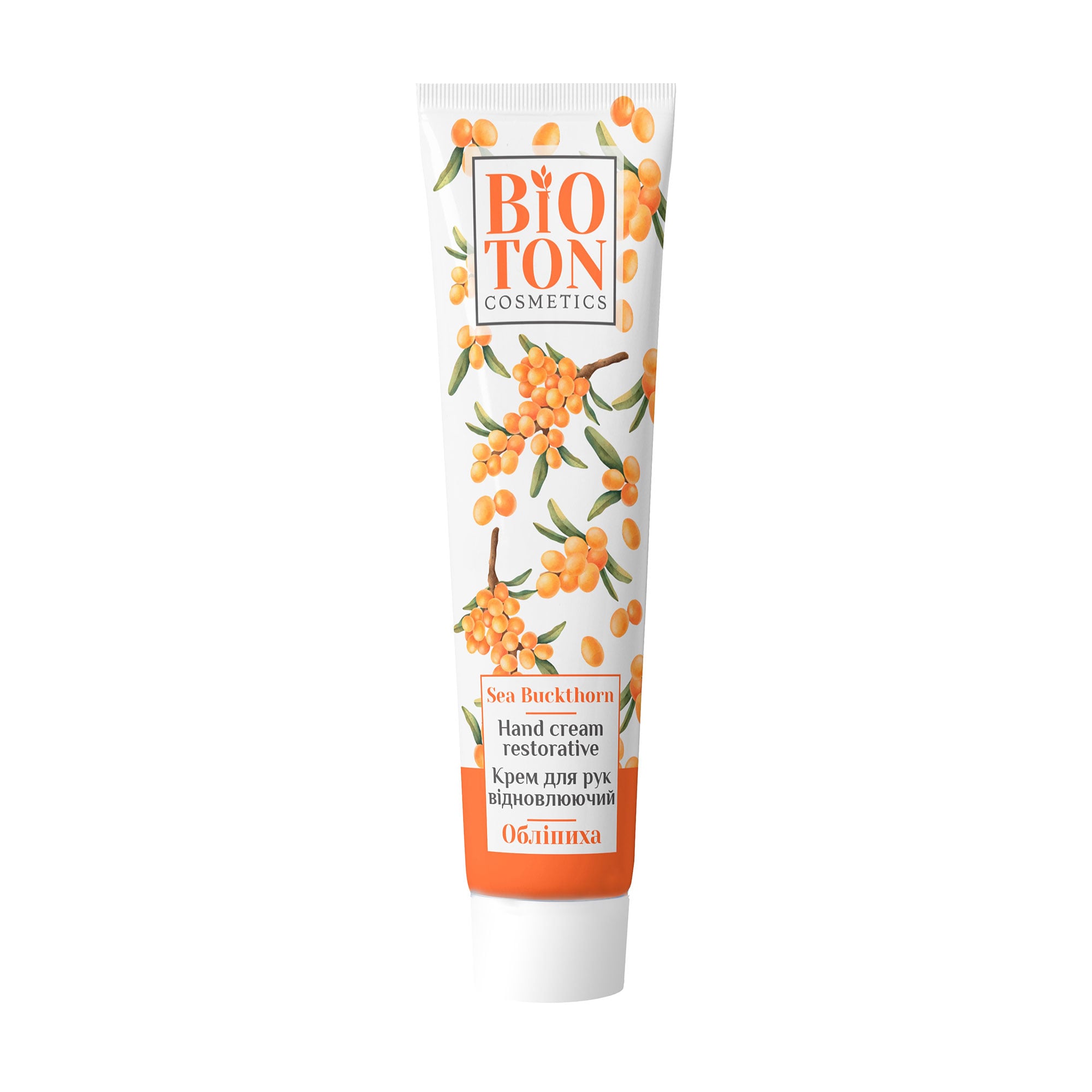 Відновлювальний крем для рук Bioton Cosmetics Hand Cream з олією обліпихи, 44 мл