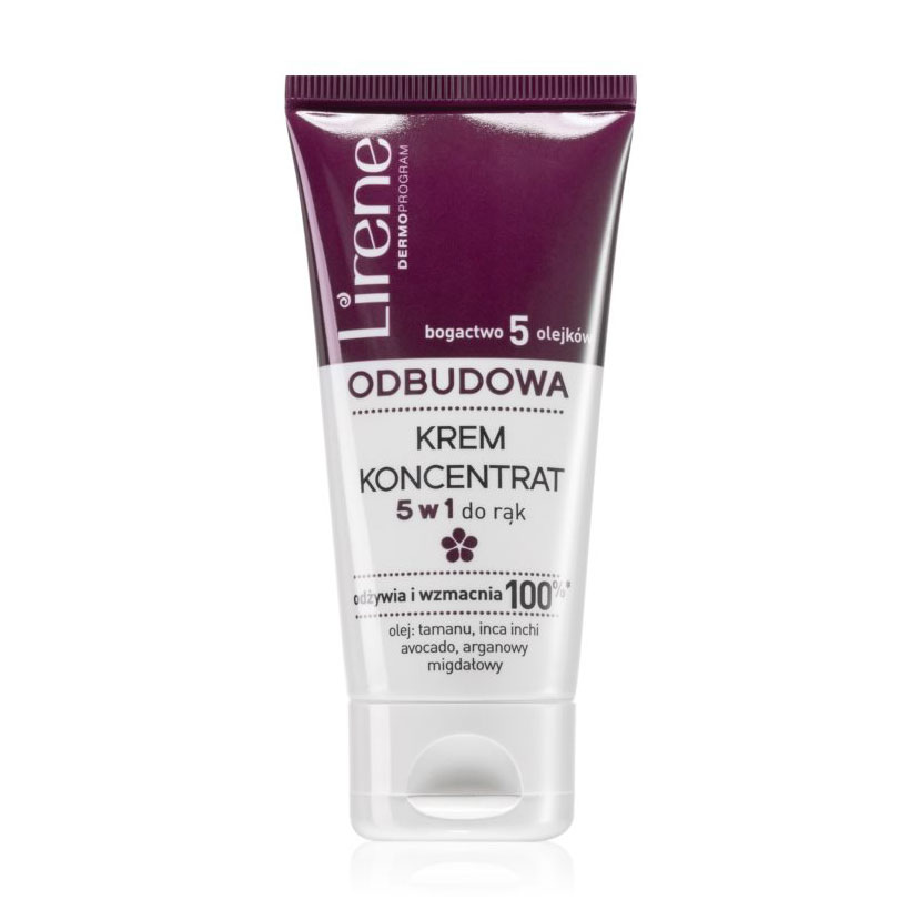 Відновлювальний крем для рук Lirene Rebuilding Cream Concentrate For Hands 5 in 1, 50 мл